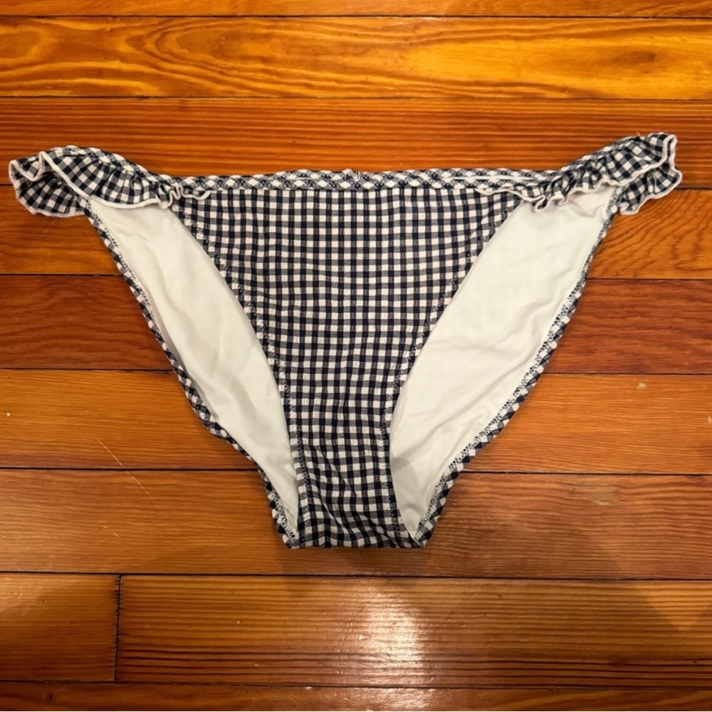 Aerie gingham swim bottoms size Large.